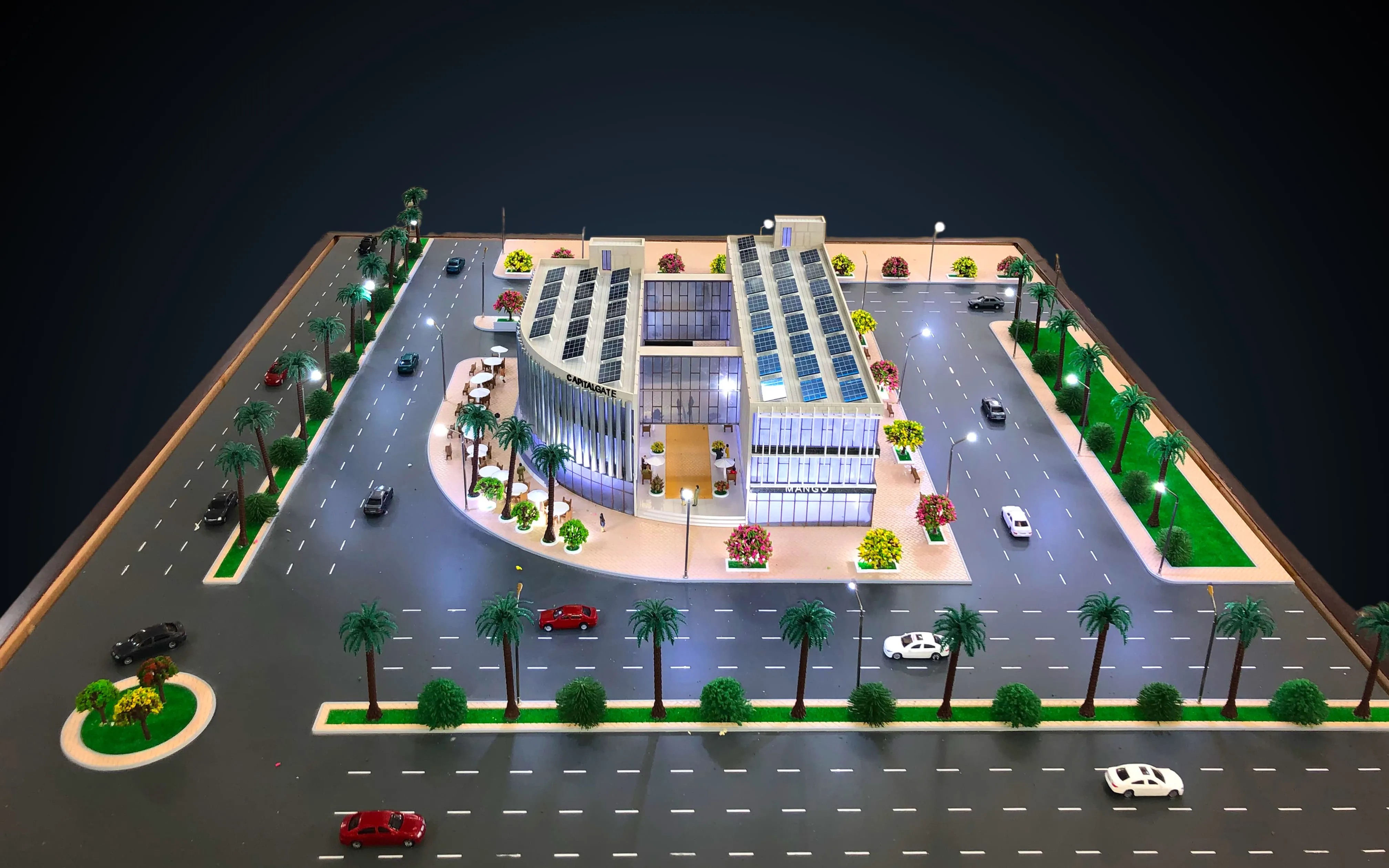 Sicilia Corner Mall Scale Model