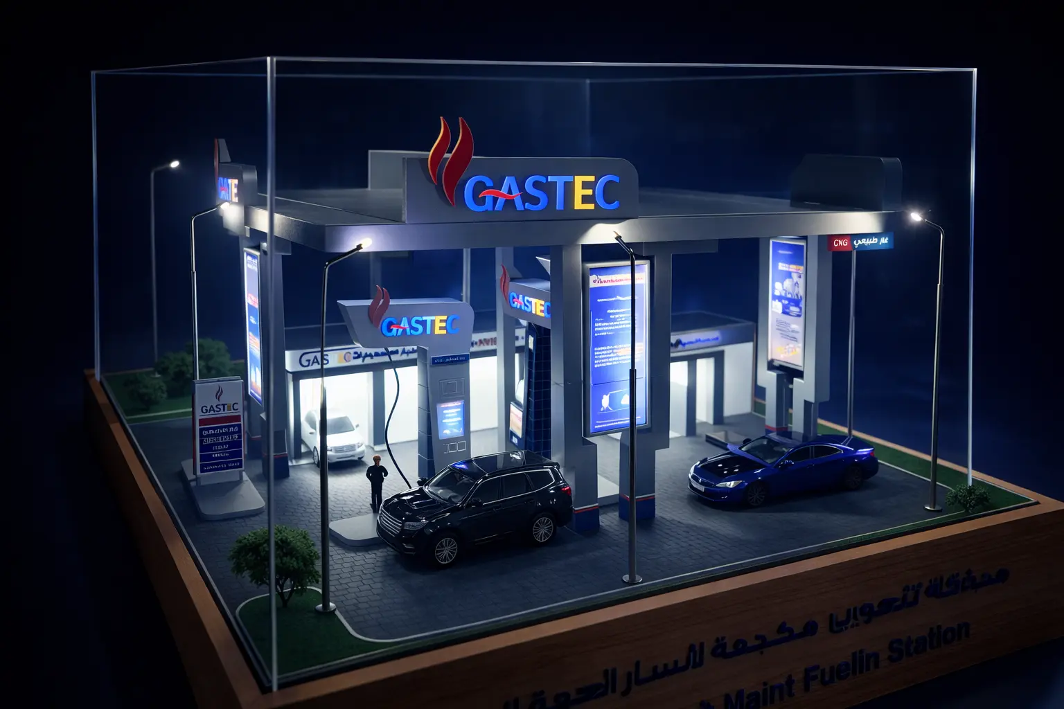 The Gas Tech Gas Station Scale Model
